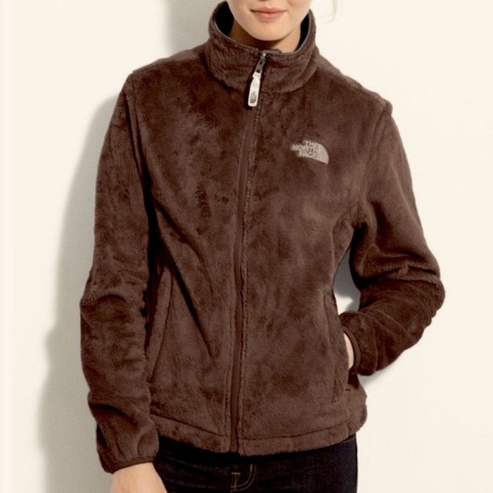 The North Face Women's Brown Plush Full-Zip Jacket Size S